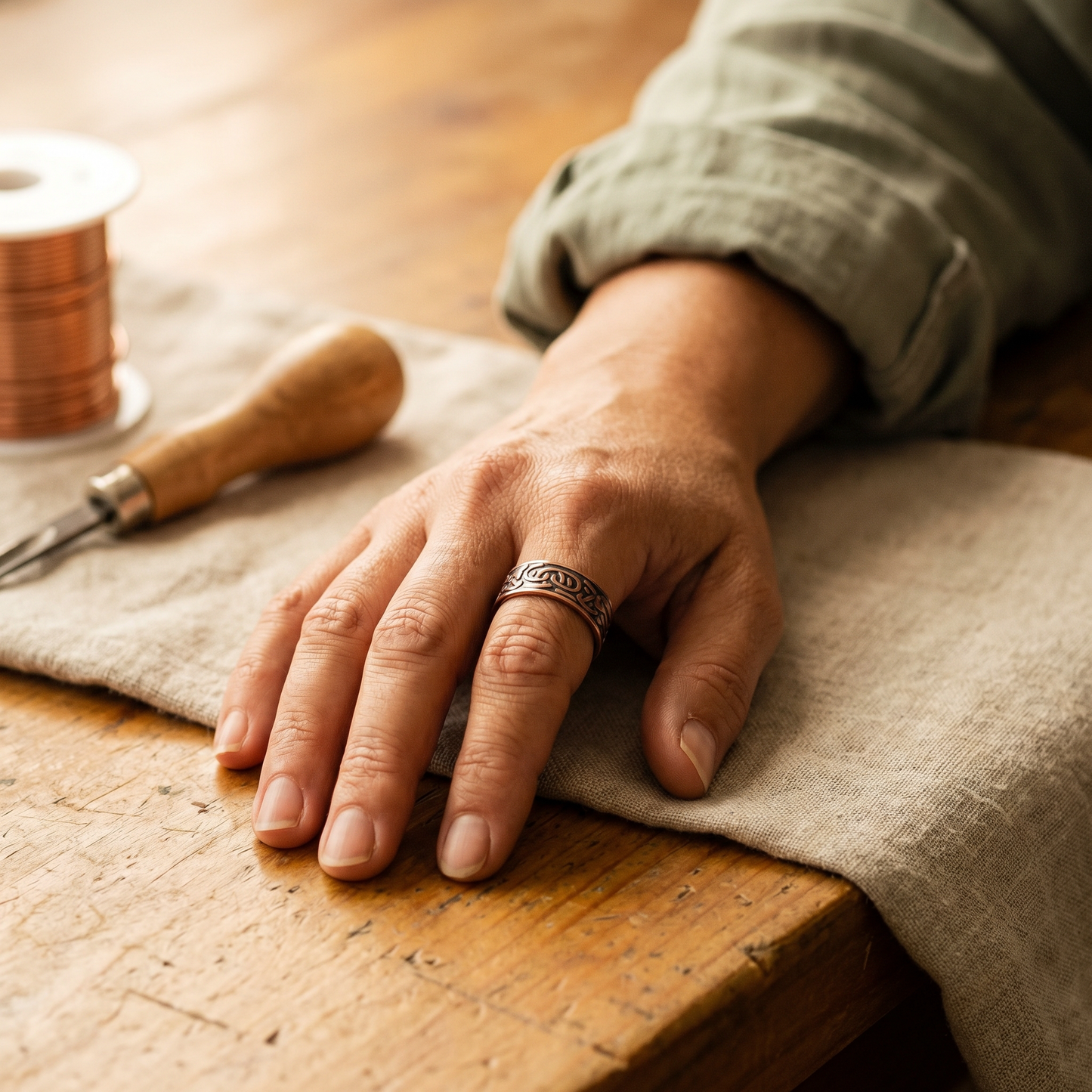 Whitfield | Burr Copper Ring
